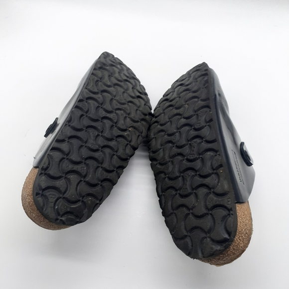 SOLD ON EBAY Birkenstock Boston Mules Patent Leather Sz 39 (8-8.5) Narrow - Picture 12 of 13